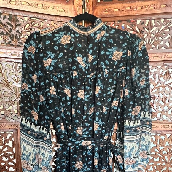 Ulla Johnson Silk Georgette Midi Dress - Picture 4 of 6